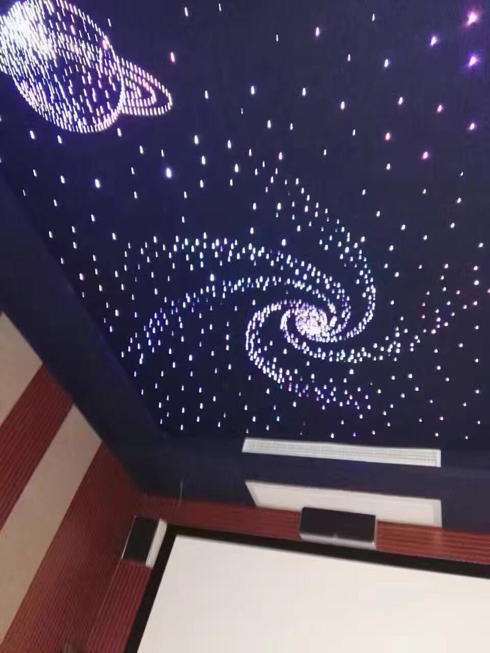 星空顶满天星ktv影音室流星雨网红光纤灯酒吧夜场天花板吊顶星空