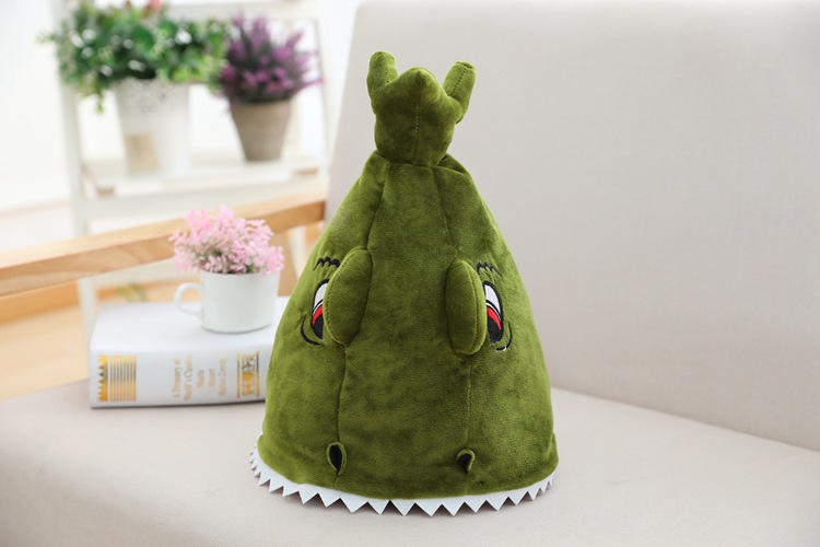 批发毛绒帽子锥形恐龙头套帽子拍照道具写真道具摄影道具卡通头套