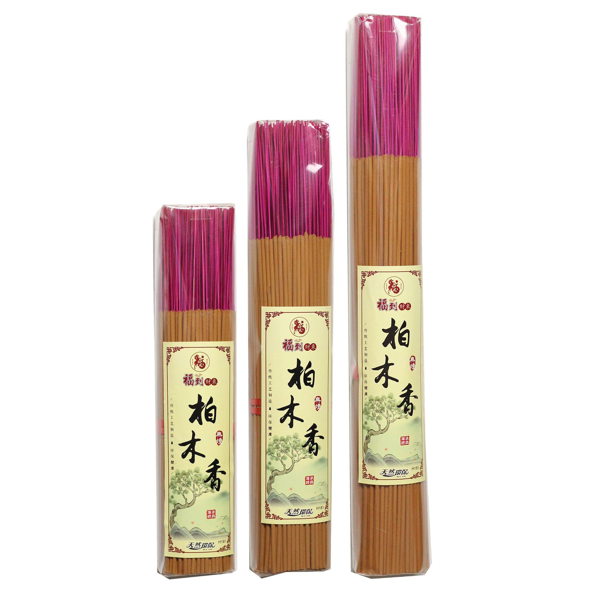 33cm柏木香老山竹签香筒檀香平安发财寺庙拜神香供香佛香批发直销