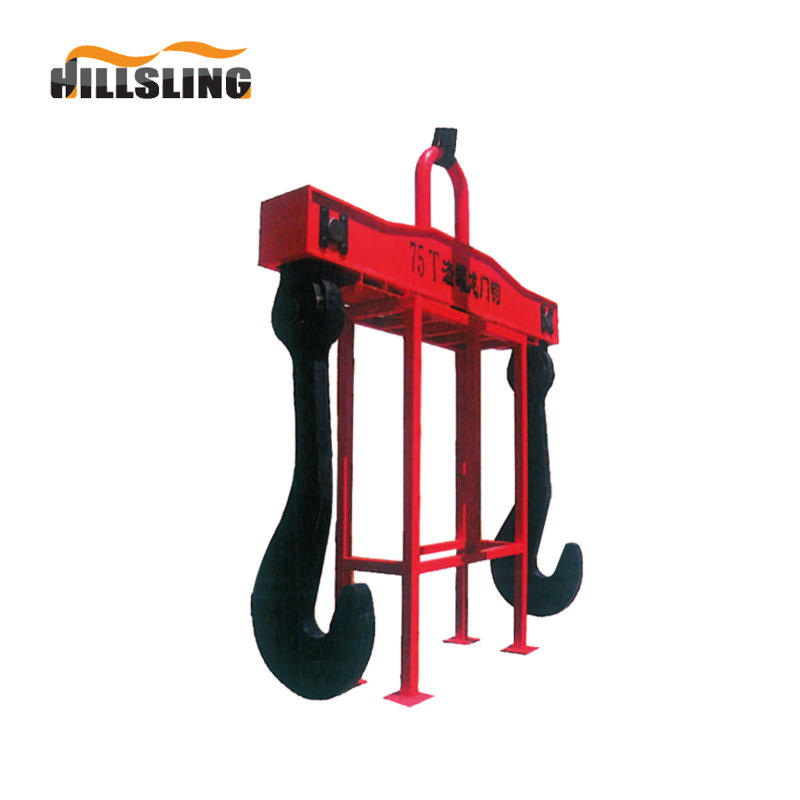山水索具厂家定做龙门板钩钩吊梁勾吊具起重吊钩平衡梁冶金夹具