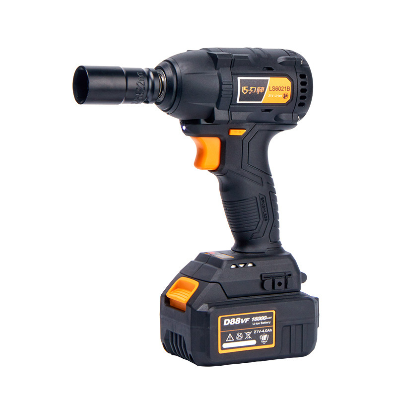 【力神】电动扳手锂电池充电冲击扳手大扭矩包胶无刷锂电扳手批发