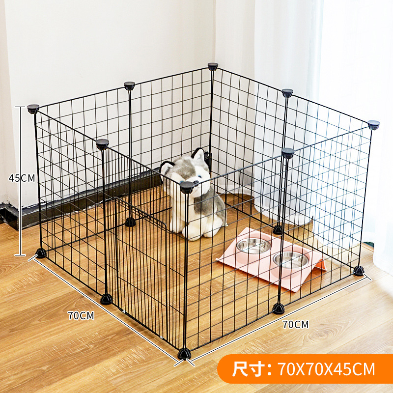 Dog Fence Pet Indoor with Toilet Dog Cat Cage Isolation Gate Fence Free Combination Small and Medium-Sized Dogs Fence