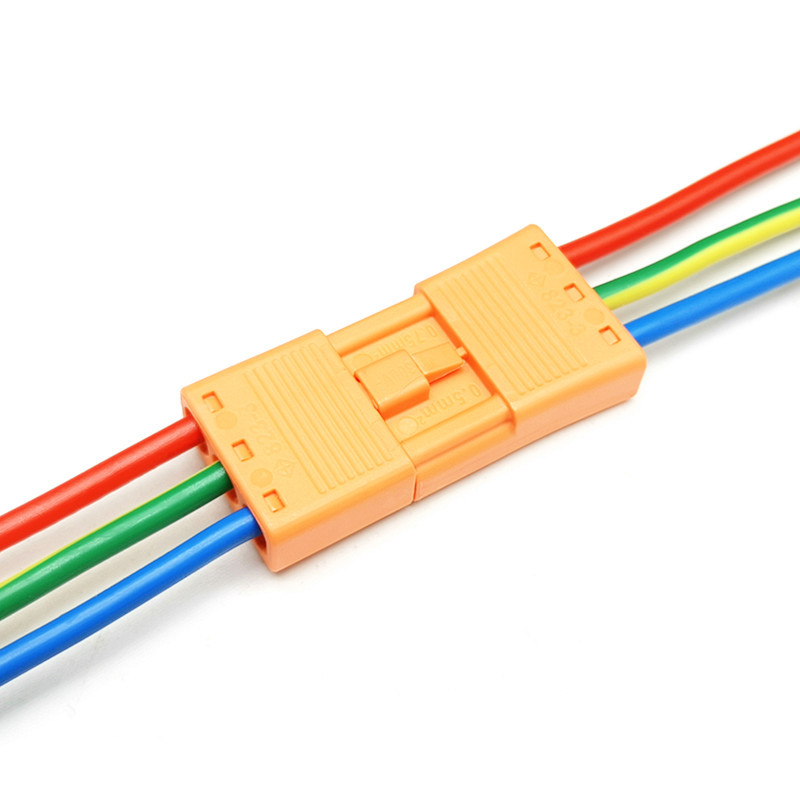 823-3公母插连接器3位插拔接线端子免螺丝自锁快速对接ul认证