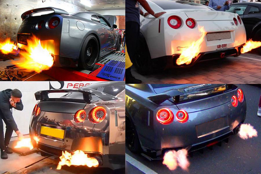 跨境销 汽车改装排气管喷火装置火嘴 赛车喷火龙尾喉装置