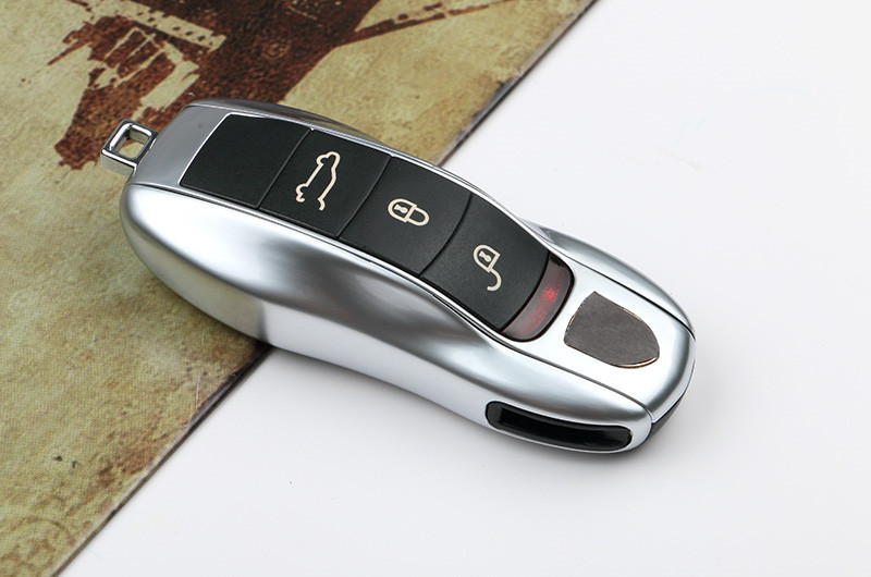 适用于保时捷卡宴macan帕拉梅拉971 9ya porsche钥匙壳装饰三件套