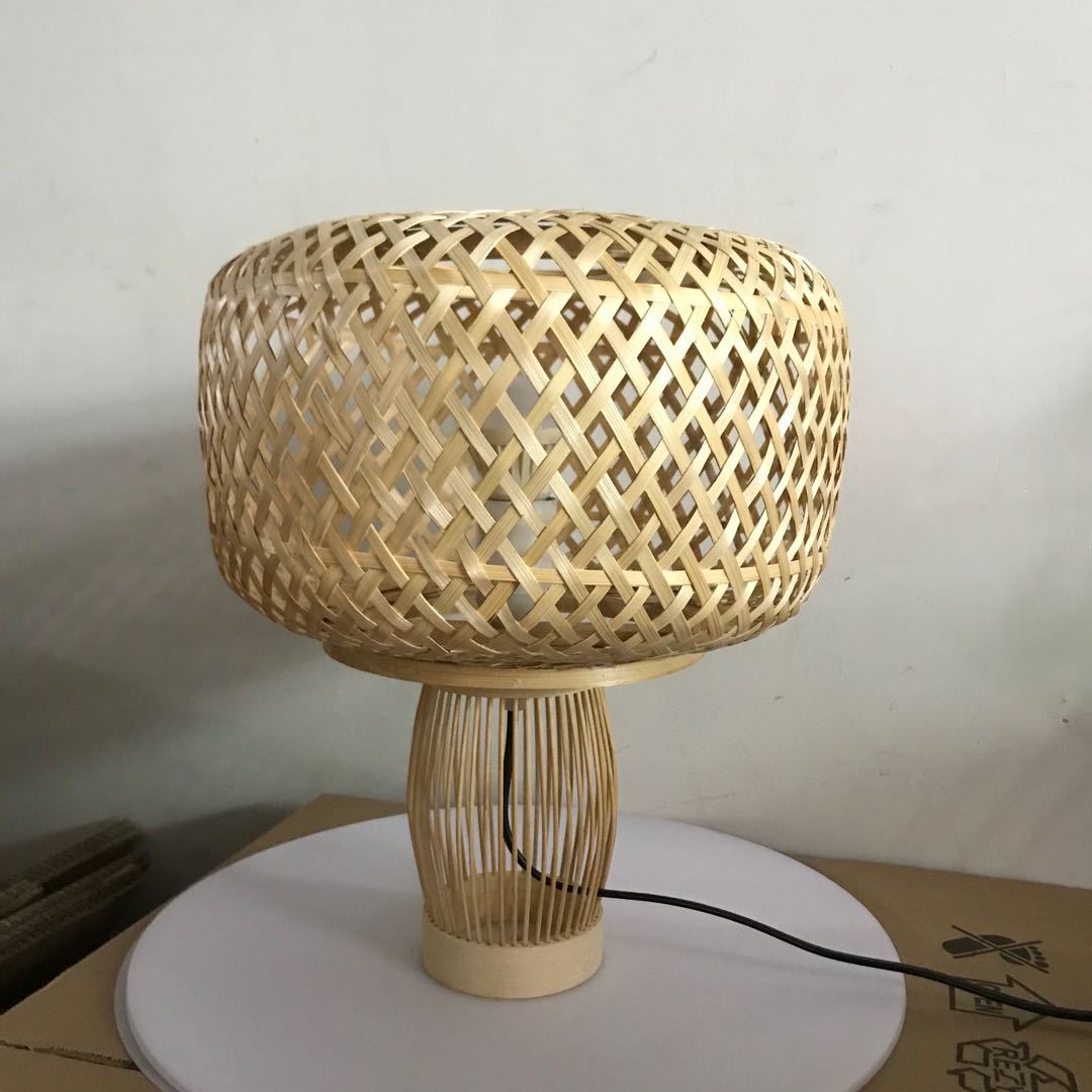 创意餐厅饭店火锅店咖啡厅竹灯笼吊灯手工编织竹篾灯笼台灯民宿灯