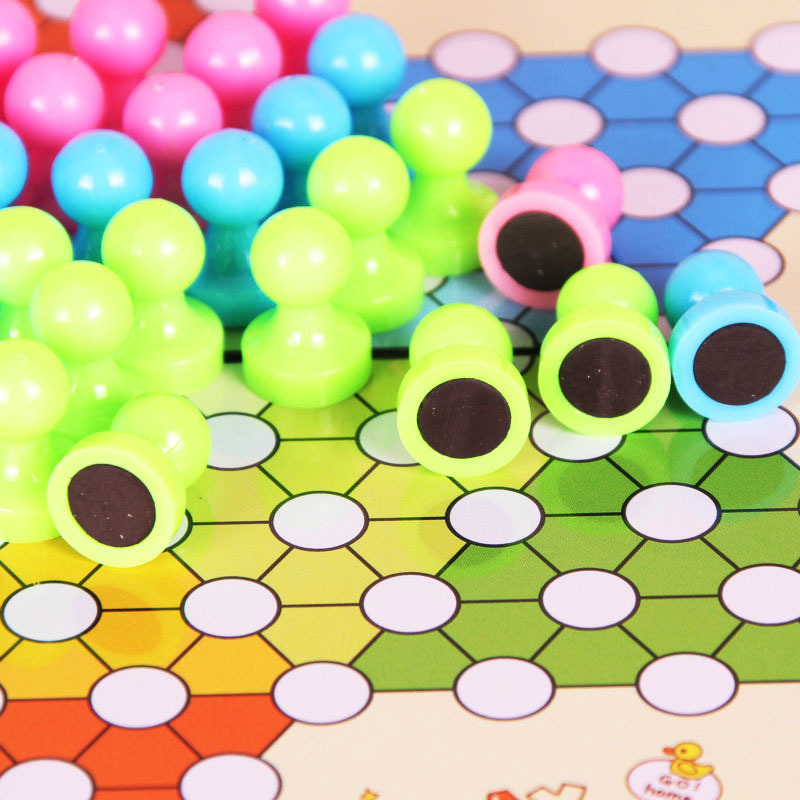 磁性跳跳棋折叠便携式儿童学生幼儿园亲子益智游戏棋玩具礼物8823