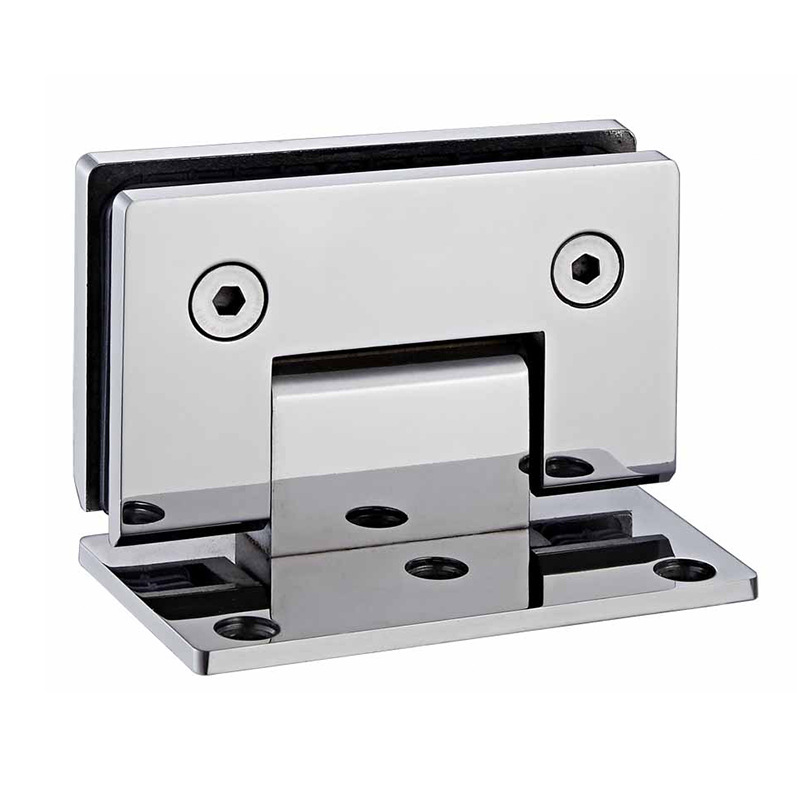 精铸不锈钢浴室夹合页淋浴房五金连接件8mm直边90度玻璃门固定夹