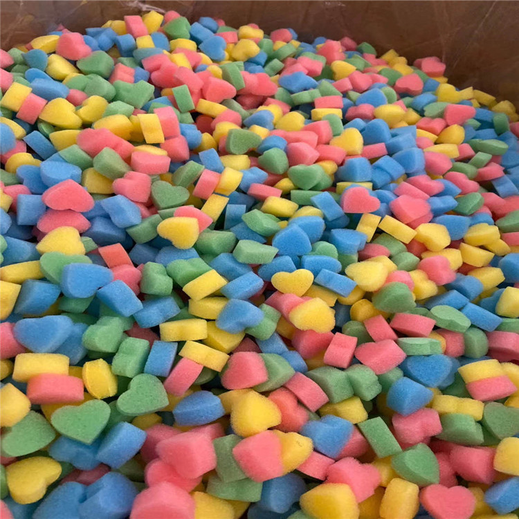 diy糖果色填充海绵粒魔法颗粒学生幼儿园手工制作粘贴材料玩具