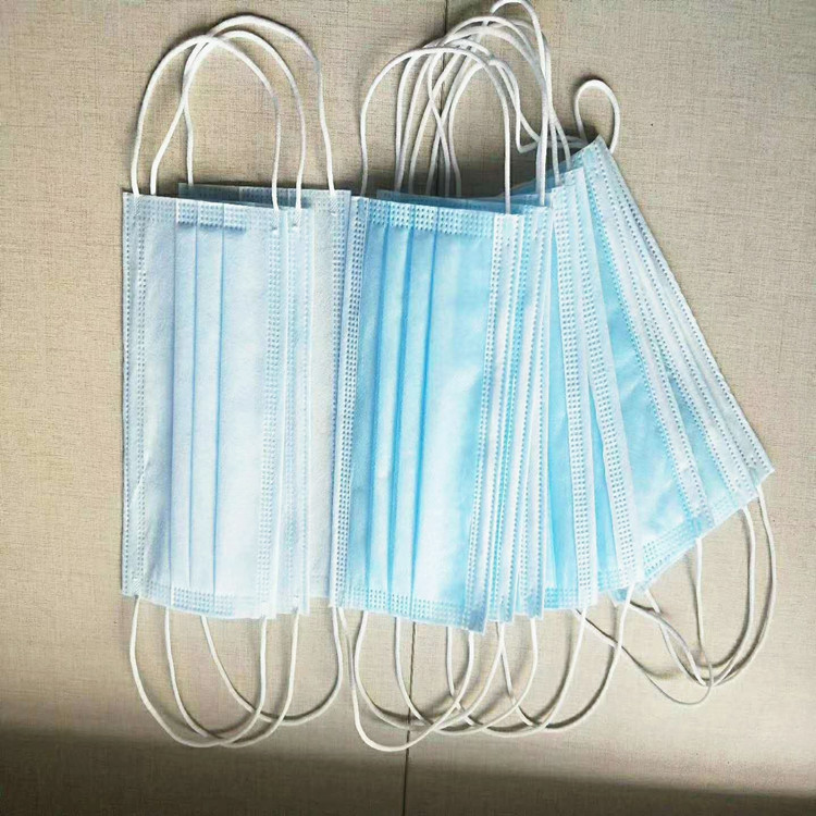 一次性无纺布双层口罩 水刺棉无纺布口罩 防尘防护口罩