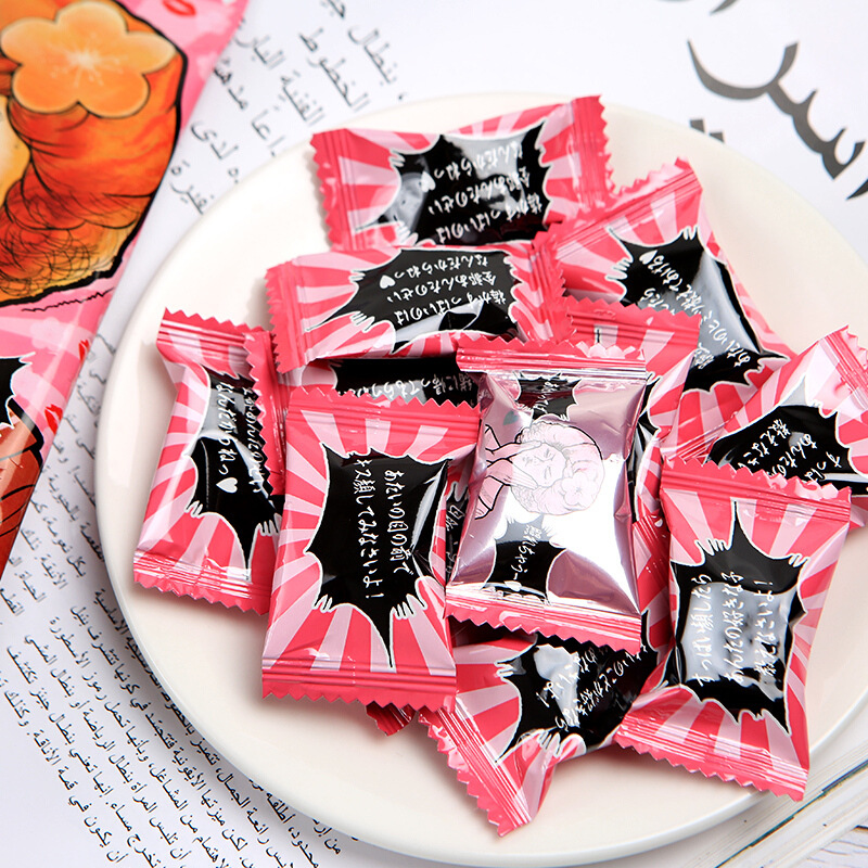 日本进口零食ribon道明寺梅子夹心软糖70g理本酸梅汁话梅糖小糖果