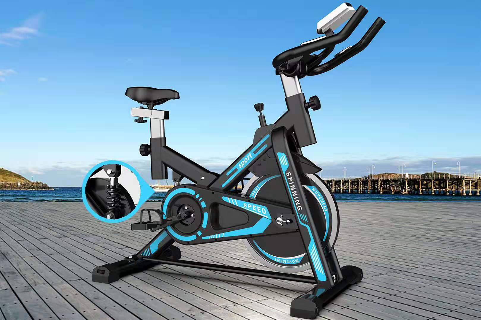 q118动感单车减肥瘦脚踏标准款家用健身车室内运动自行车健身器材