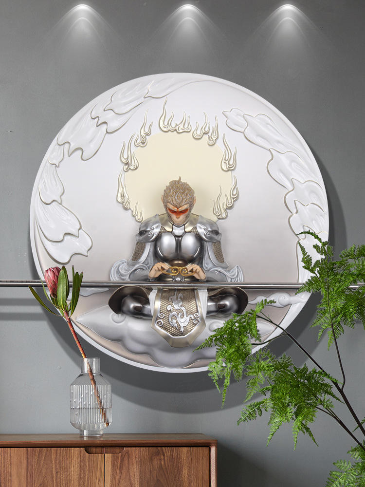 斗战胜佛立体壁画齐天大圣客厅沙发背景墙画玄关装饰画孙悟空挂画