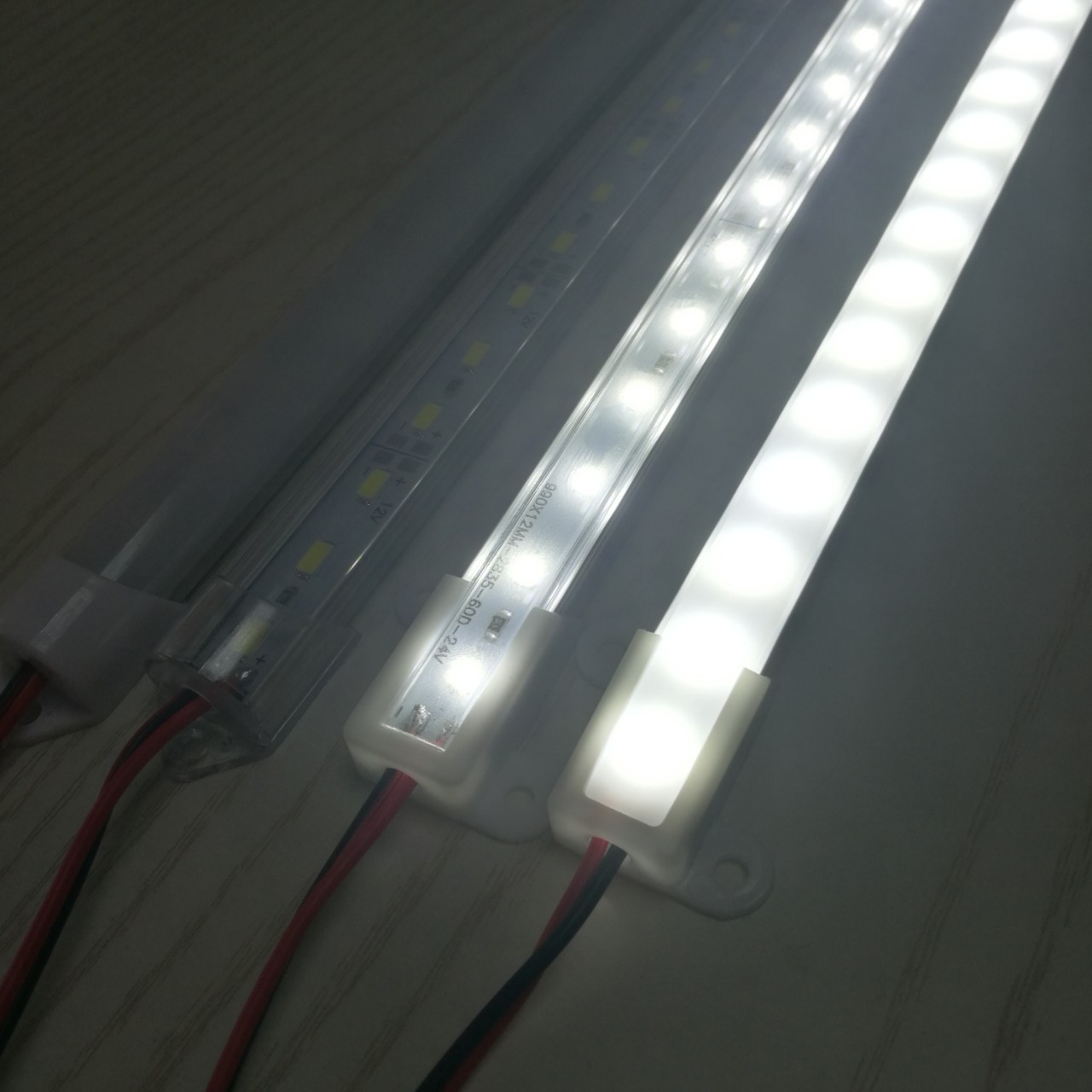 厂家高亮led硬灯条12v24v 72灯 120灯防尘便携照明灯货架柜台灯带