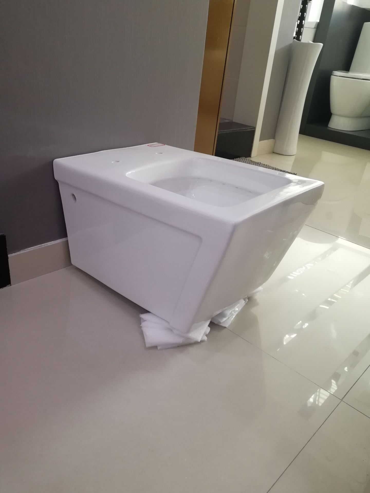 中东高档嵌入式隐藏式水箱酒店工程节水塑料水箱入墙式水挂墙马桶