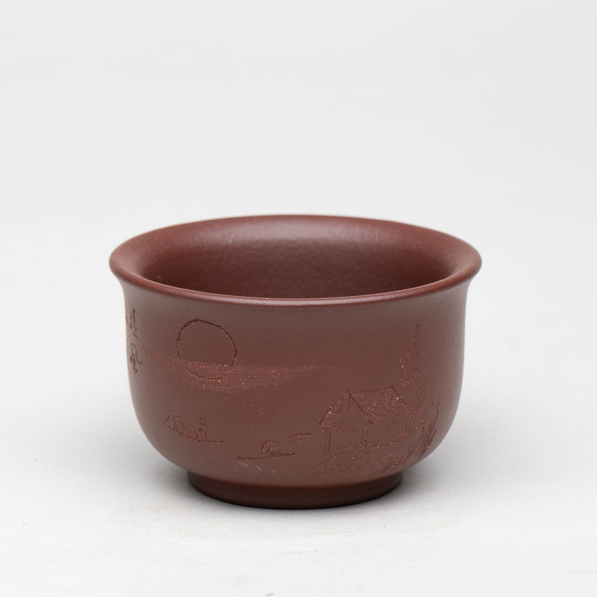 宜兴紫砂主人杯精品手工刻绘品茗杯小口杯茶碗配壶功夫小杯子批发