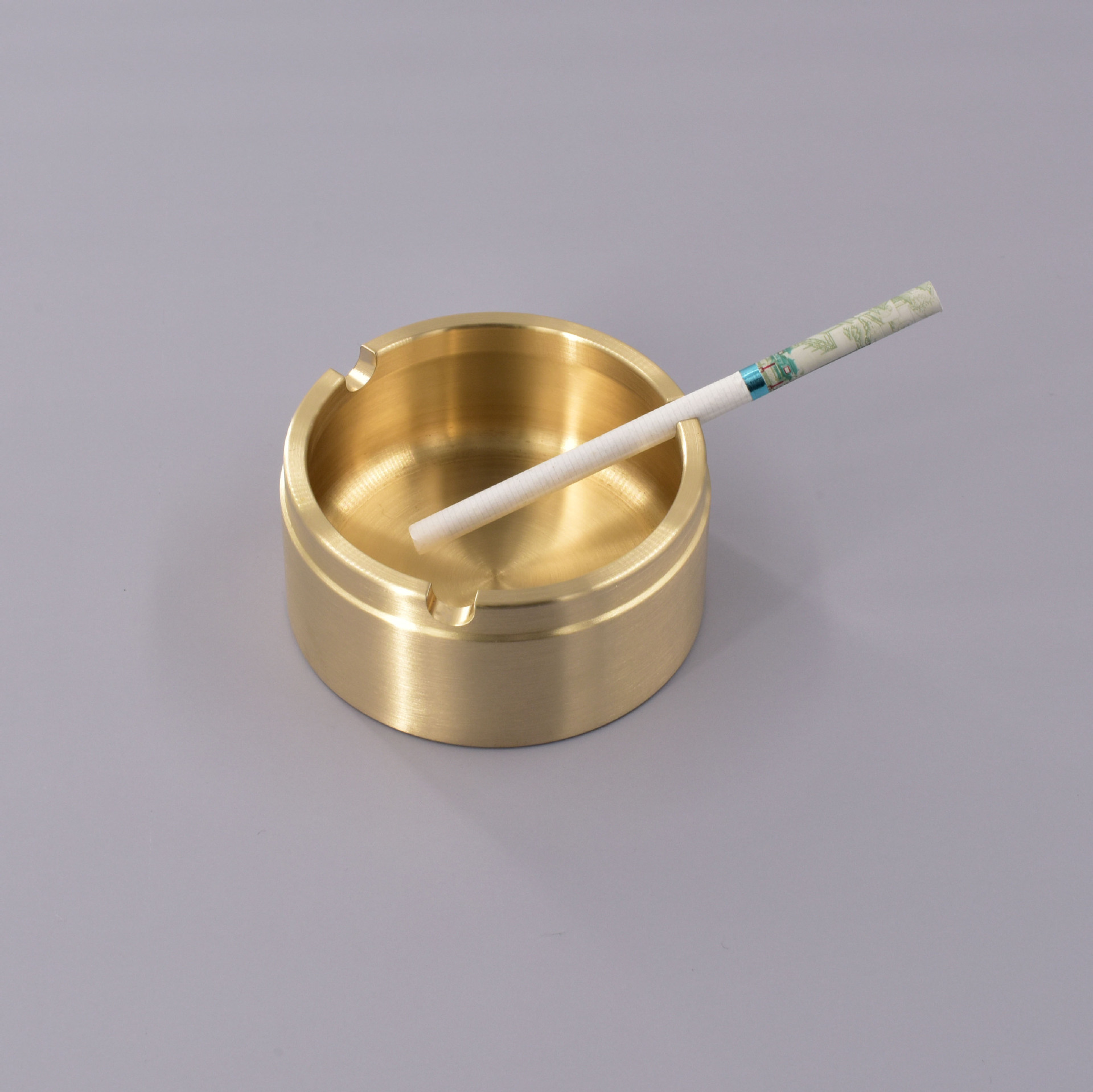 黄铜烟灰缸带盖子防风防吹灰工厂批发一件代发89mm72mm源头工厂