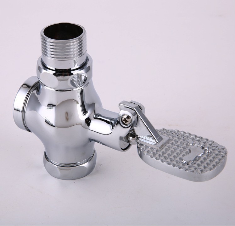 蹲便器脚踏阀 脚踏冲洗阀 大便脚踩冲水阀 蹲厕脚踏大便冲水器