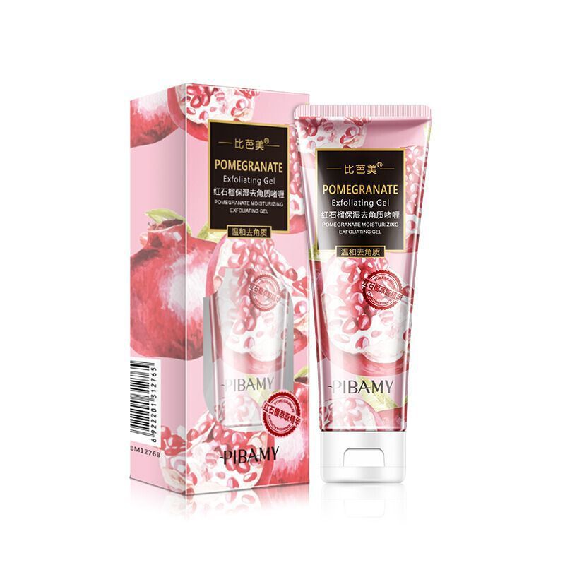 Bibamei Seaweed Hydrating Pomegranate Moisturizing Sweet Orange Transparent Exfoliating Gel Mild Facial Exfoliating Gel