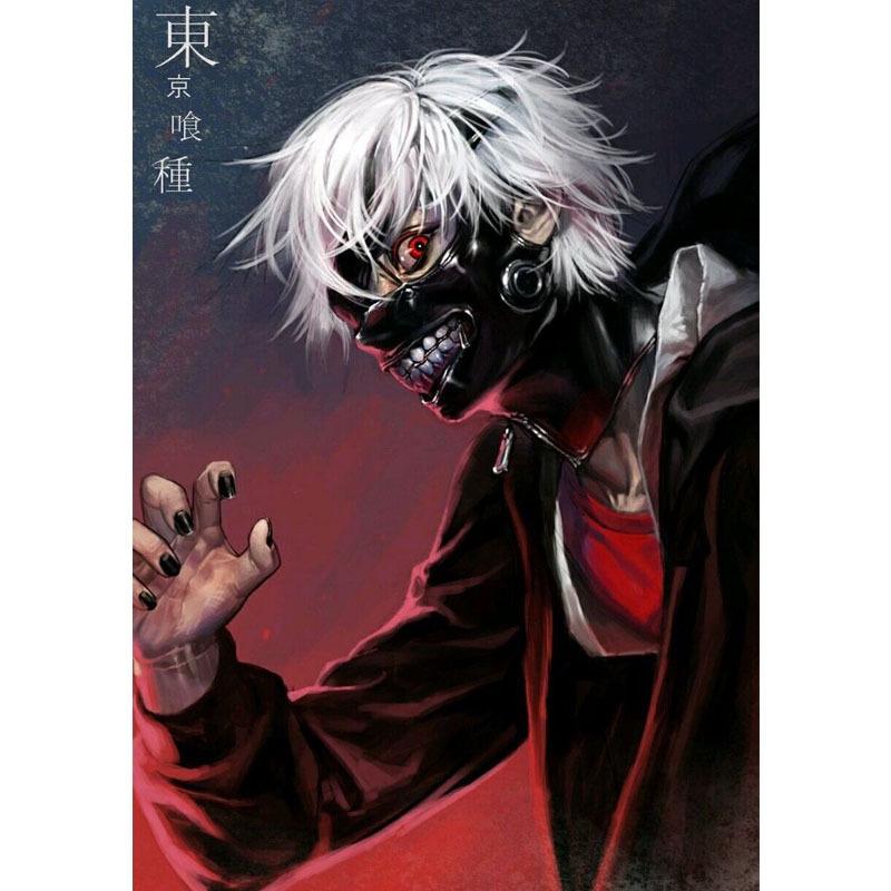 东京喰种动漫海报 不干胶贴纸 墙贴 装饰画 速卖通亚马逊