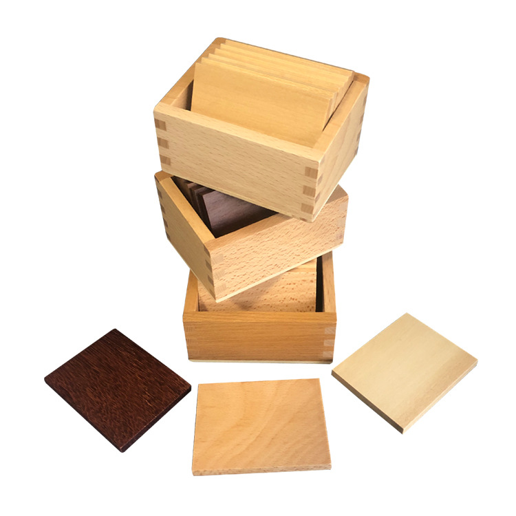 蒙台蒙特梭利蒙氏教具重量板国际版蒙式出口高端感官类教学玩具