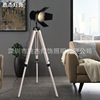 Cross border originality Retro solid wood Floor lamp a living room Bedroom Home Floor lamp leisure time Bar counter Tetraphylla Searchlight