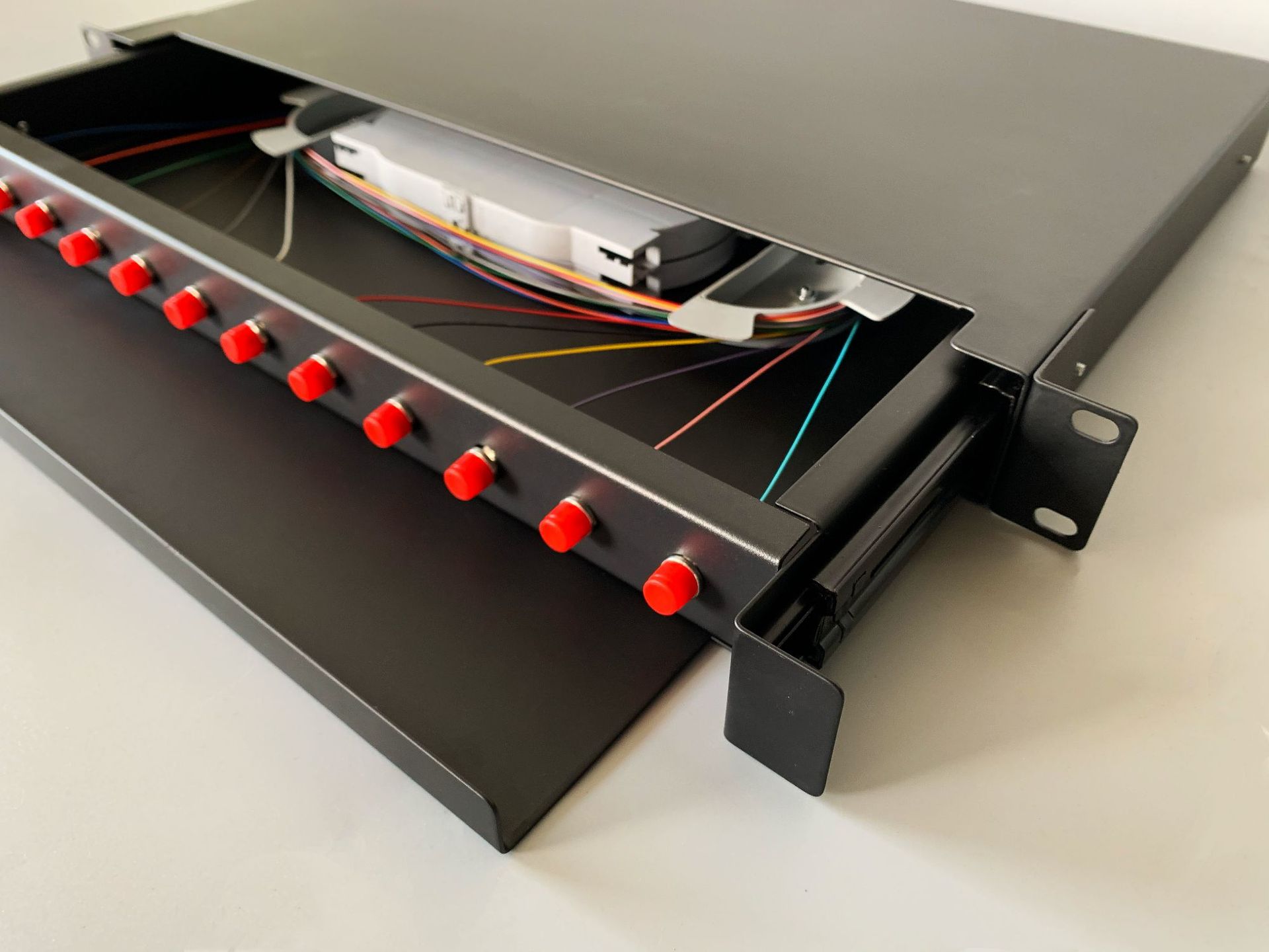 光纤终端盒 12芯光纤终端盒 1u抽拉式终端盒24芯终端盒光缆终端盒