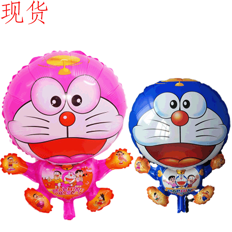 新款卡通动画多色哆啦a梦叮当猫儿童生日派对主题铝膜气球