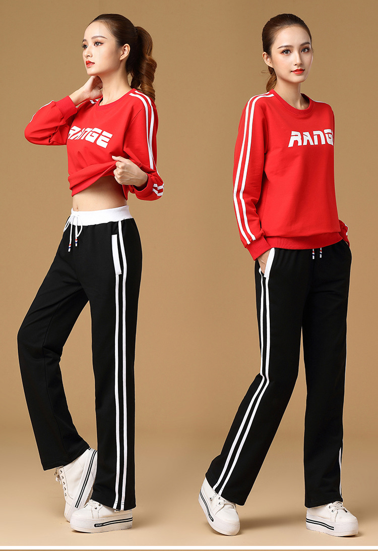 鬼步舞衣服套装女广场舞服装新款秋冬加厚大码曳步舞运动跳舞卫衣