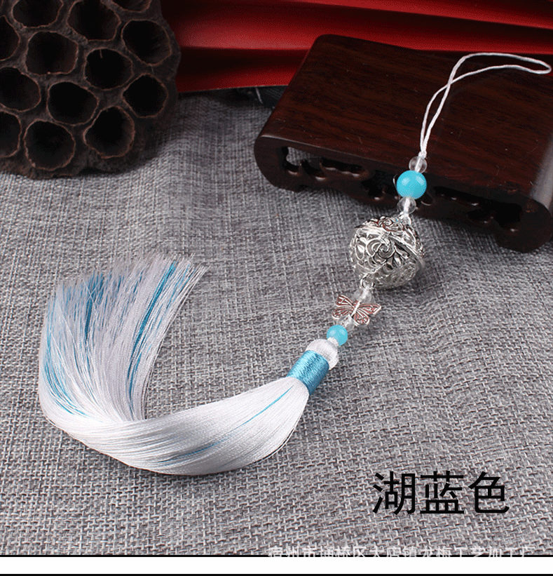 清心铃流苏穗子中国结流苏包包宫玲挂件古风双色古装汉服腰佩吊坠