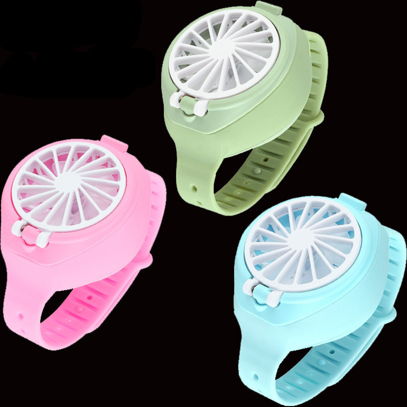 新款创意手表风扇抖音迷你风扇儿童手持懒人usb充电小风扇礼品