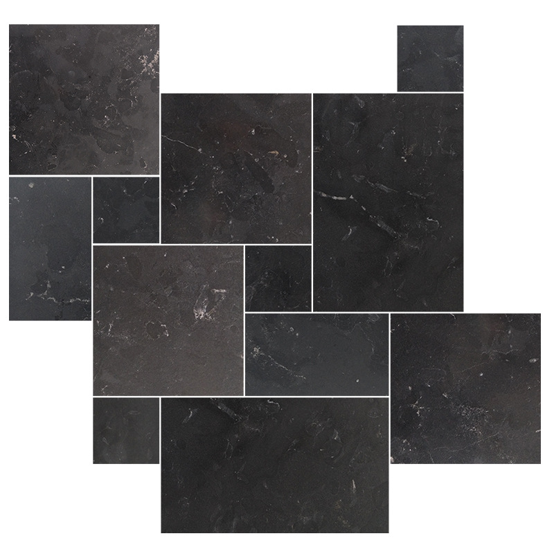 定制少林黑青石室外地铺石铺地石材天然大理石芝麻灰块石青石板