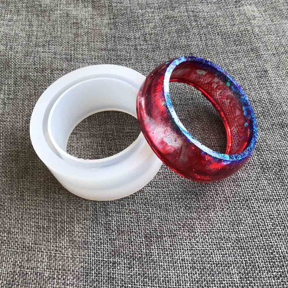 c型圆形手镯模具diy手工透明硅胶半开口闭口欧美大尺寸滴胶硅胶模