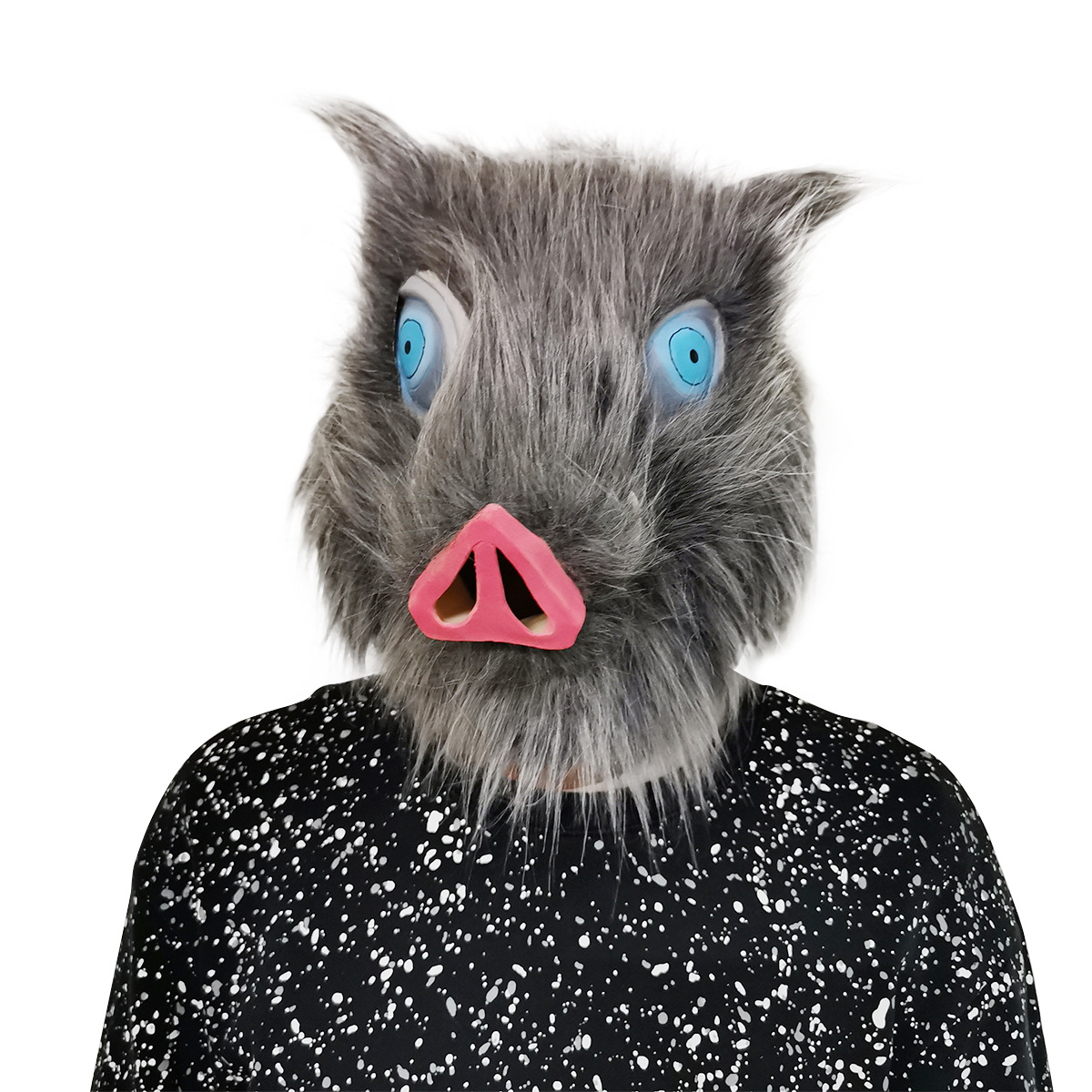 鬼灭之刃面具头套嘴平伊之助猪头野猪面具万圣节cosplay日本动漫