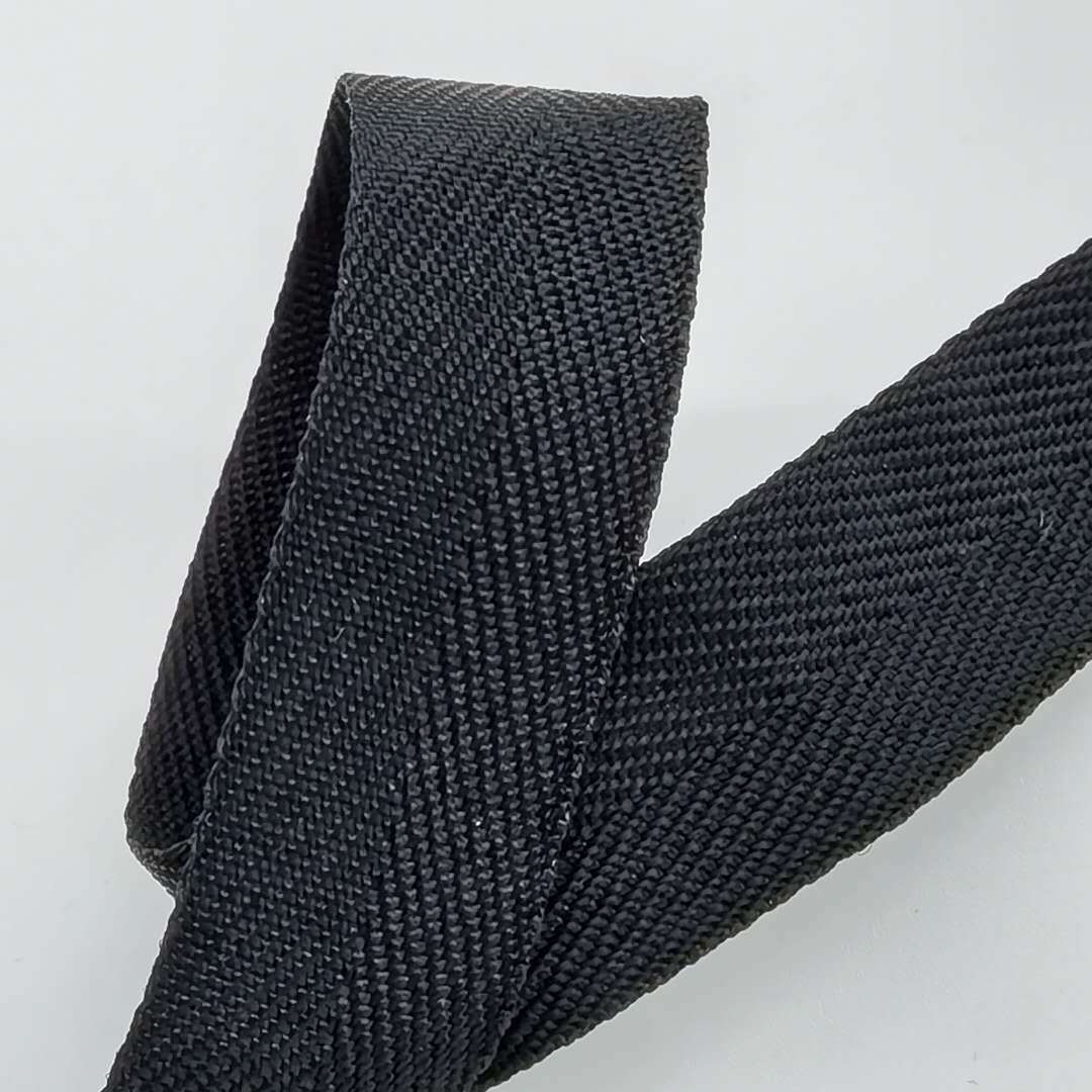 厂家现货 pp600d人字纹黑色织带 包边带 箱包 鞋