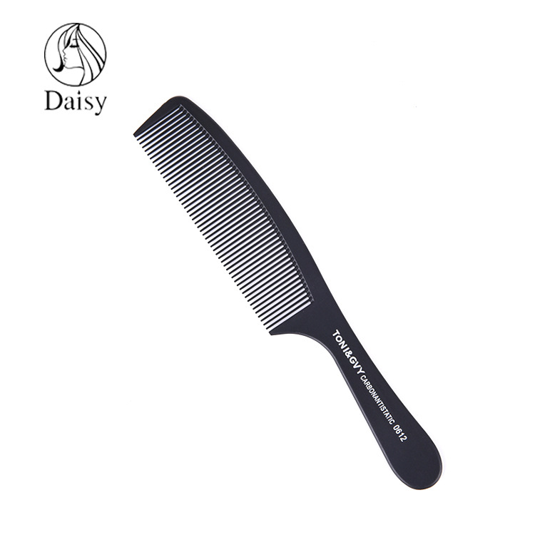 Tony Cover Carbon Fiber Comb Plastic Pointed Tail Comb Hair Cutting Style Comb Makeup Comb Steel Needle Barber Comb Factory Customization