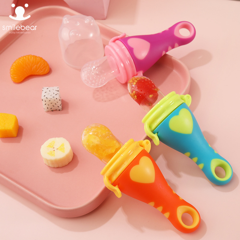 Fruit and Vegetable Music Fruit Soothing Food Supplement Baby Nipple Baby Teether Molar Rod Baby Eating Juice Happy Bite