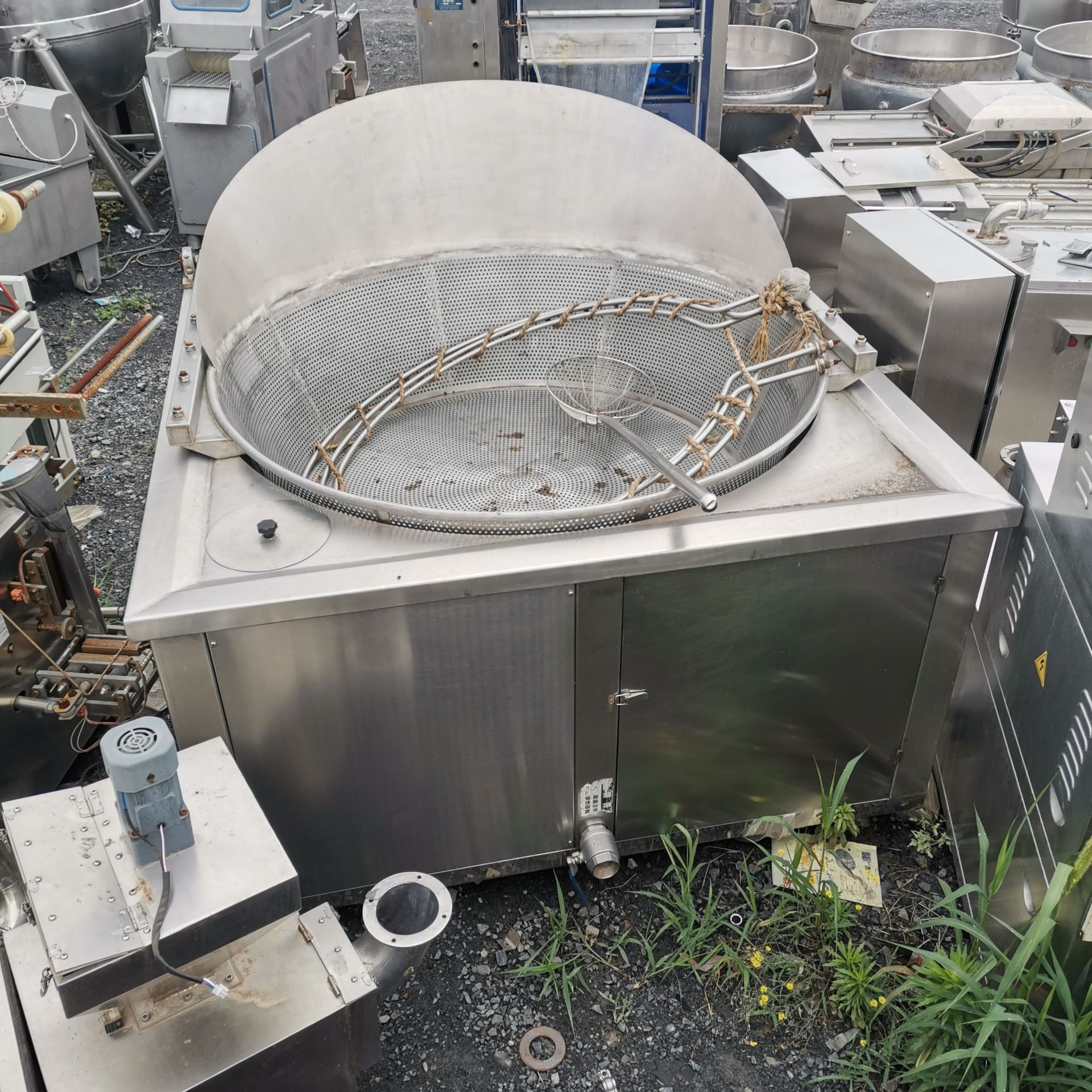 二手商用食品油炸机械肉食品油炸机薯条薯片油炸机膨化食品油炸机