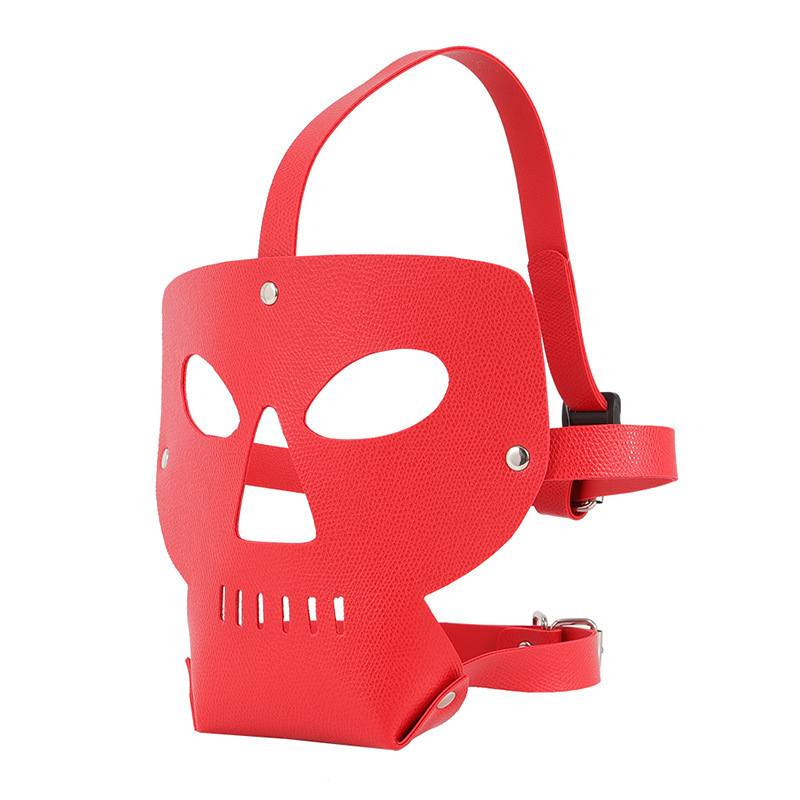情趣用品马具型露鼻眼面具面罩头套眼罩拘束男女狗奴捆绑夫妻情趣