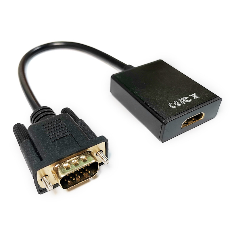 vga转hdmi转接器高清适配器带音频供电接口vga to hdmi转换器