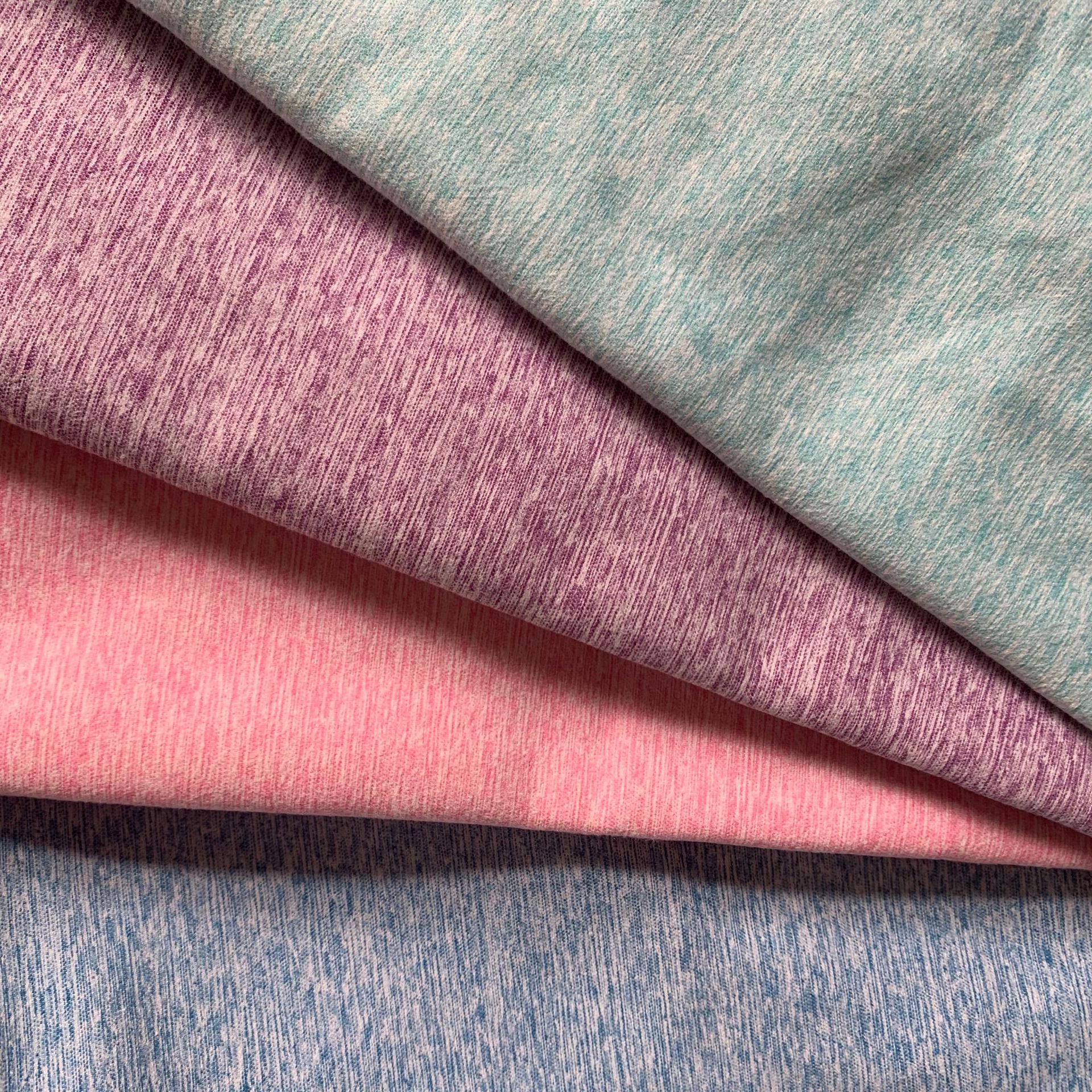 【功能性面料】条子涤锦双面绒面料 沙滩巾面料 强吸水速干