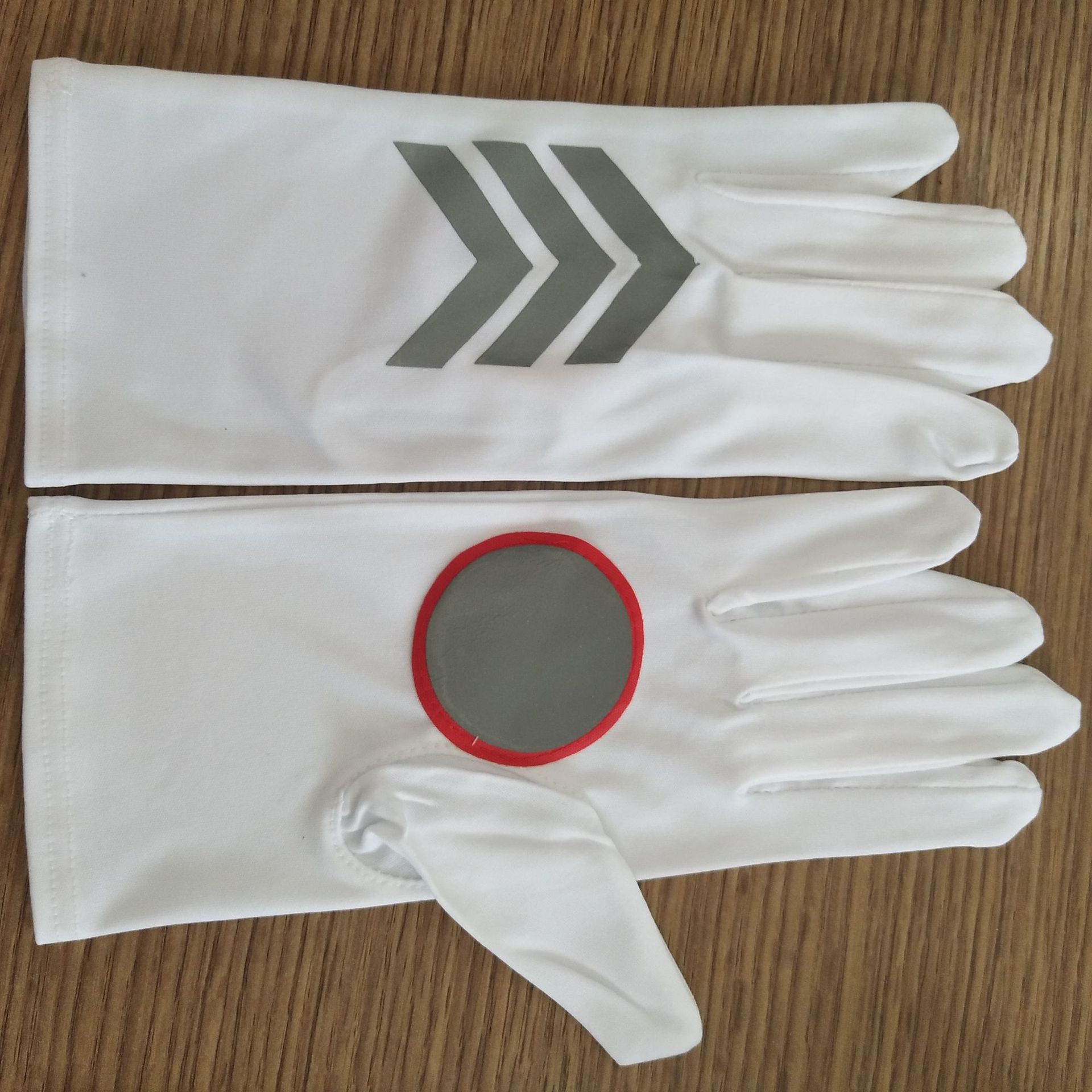 豪杰防护厂家直销交通指挥男女白手套保安指挥夏季白布薄款手套