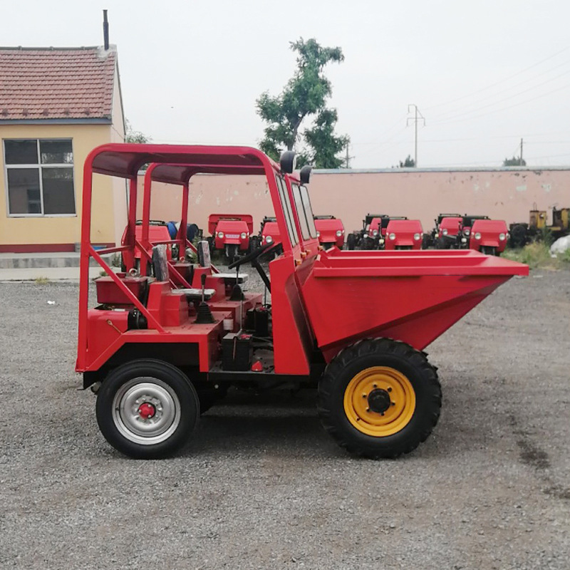 柴油前卸式翻斗车 工地用翻斗车工程车小型两轮驱动翻斗蹦蹦车