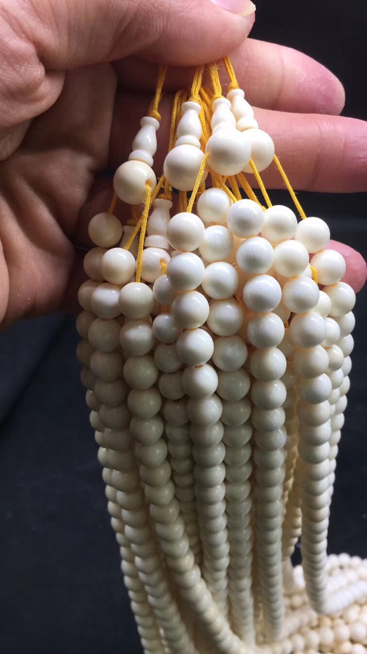 猛犸象牙3 4 5 6 7 8 9 10mm108珠子手串项链手串