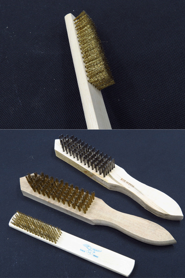 钢丝刷 工业用 除锈 钢刷 打磨工具铁刷子抛光烧烤刷子不锈钢硬毛