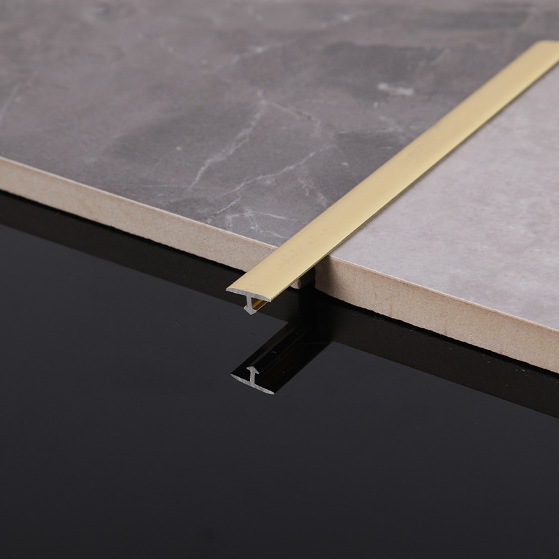 铝合金地板收边条背景墙t装饰条瓷砖接缝丁字压条t型铝合金属条