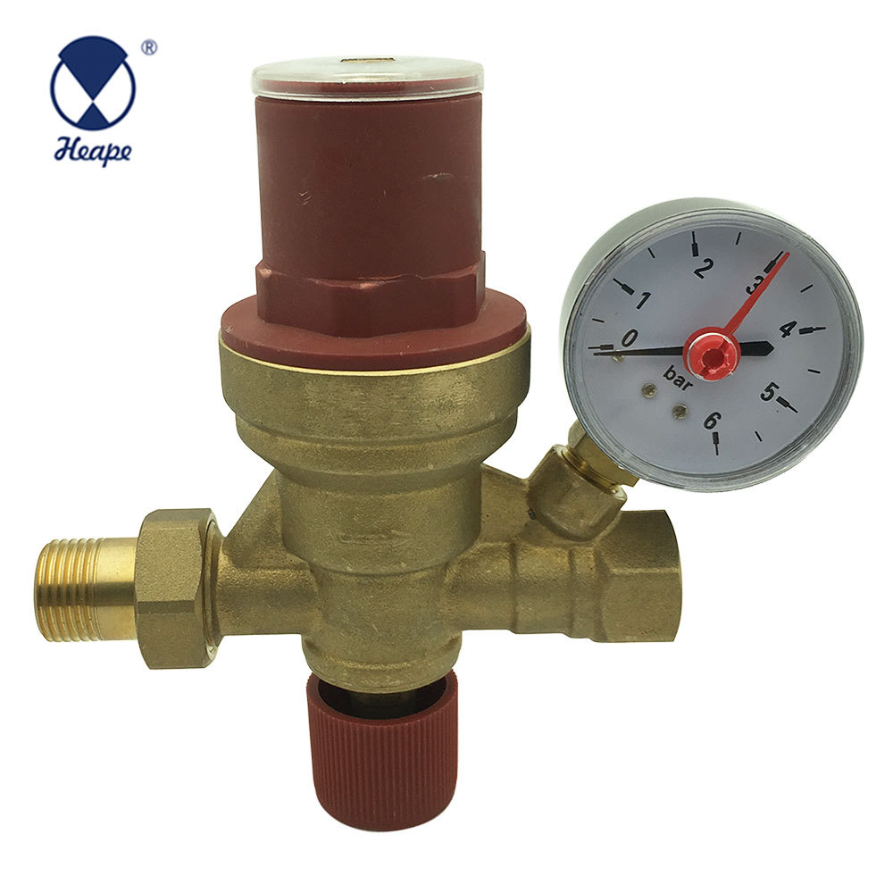 汉普阀门自动补水阀减压阀黄铜6公斤多功能可调