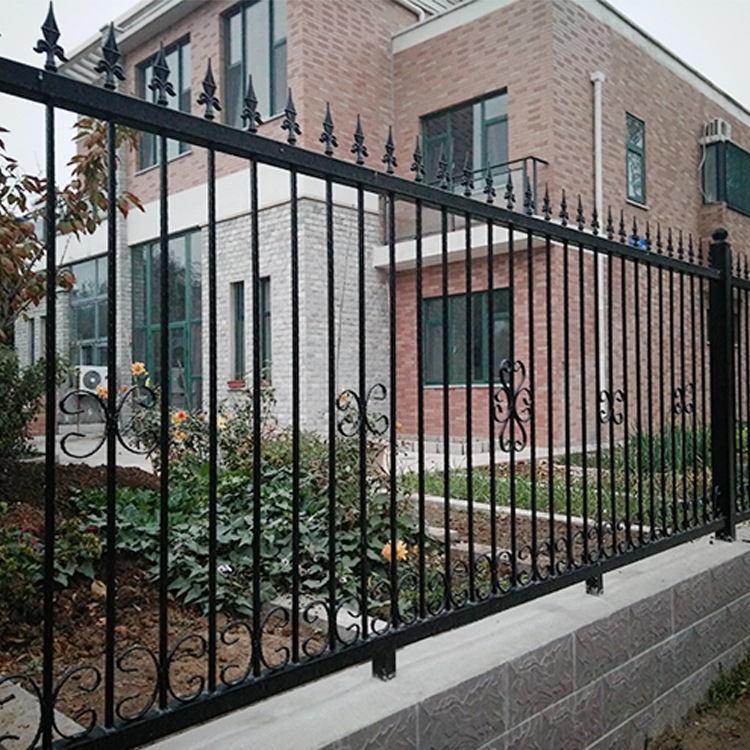 铁艺别墅护栏锌钢庭院围墙栅栏铸铁农村小院围栏社区院墙防盗栏杆