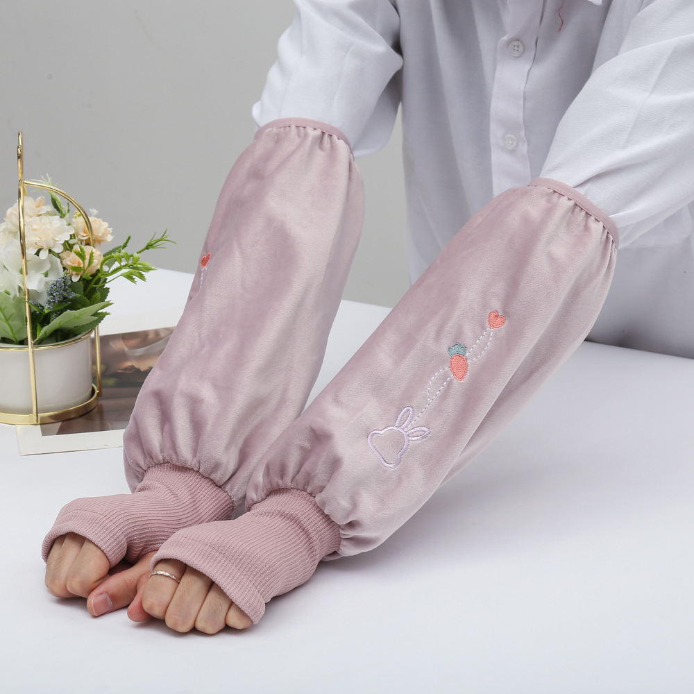 袖套长款工作可爱羽绒服护袖套袖女ins潮时尚个性秋冬短袖头