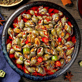 厂家直销捞汁青螺香辣海螺肉下饭菜即食零食小吃鲜活海鲜260g罐装